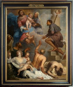Église paroissiale (Parochiekerk Onze-Lieve-Vrouw). Intérieur. Peinture. Saint Roch. Gaspar De Crayer