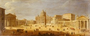 Piazza S. Pietro, Rome - Gaspar van Wittel