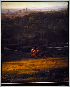 Paysage pastoral italien (détail)