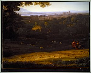 Paysage pastoral italien, non daté - Gaspard Poussin Dughet
