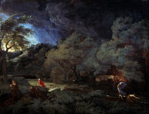 Paysage orageux
