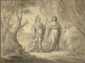 Couple dans une forêt - Gasparo Diziani
