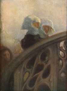 Étude de nonnes, c1896