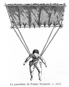 Le parachute de Fauste Veranzio, 1617, 1887