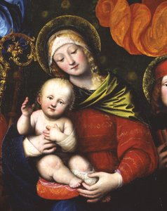 Madone et Enfant, détail de 1516