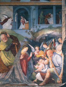 Nativité, fresque de Gaudenzio Ferrari, Église de Saint-Christophe, Verceil