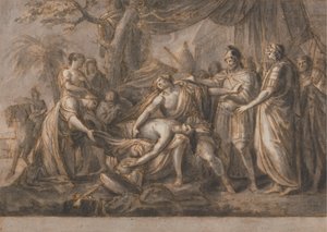 Achille pleurant la mort de Patrocle