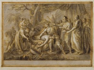 Achille pleurant la mort de Patrocle, 1760-63