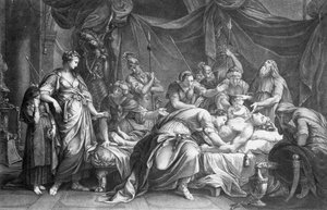 Andromaque pleurant la mort d