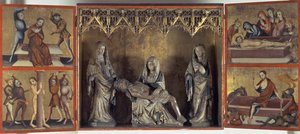 Retable représentant la Lamentation et la Passion du Christ (Autel de Sainte Élisabeth de Thuringe) c.1410 - Gdansk School