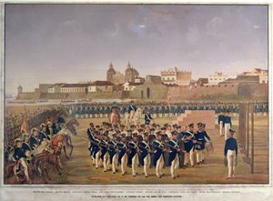 La fusillade de Pantaleon German de Ribon et de ses 8 compagnons à Carthagène le 24 février 1816