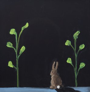 Lapin de nuit, 2019 (huile sur toile)