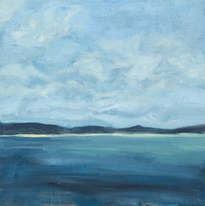 Paysage marin, 2016 (huile sur toile)
