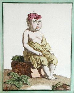 Enfant avec une Moitié de Tête, de 