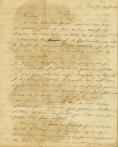 Lettre de Rosalie Saugrain à P. R. Bureau