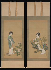 Yanji avec des orchidées et Yang Guifei avec des pivoines - Genki