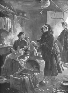 La reine Victoria et les pauvres : Sa Majesté visitant une maison de campagne, 1901