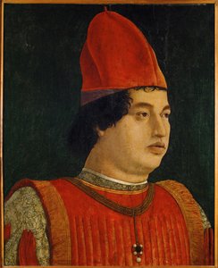 Gianfrancesco Gonzaga, Margrave, souverain de Mantoue ... (huile sur bois) - Gentile Bellini