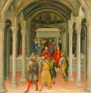 Les estropiés et les malades guéris au tombeau de Saint Nicolas, 1425