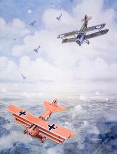 Le dernier vol du capitaine Baron von Richthofen, vers 1920