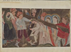 Stations de la Croix n° 8 : Jésus parle aux femmes de Jérusalem - Geoffrey Holt