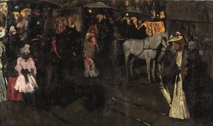 Un dimanche soir au Dam, Amsterdam, c.1895 - Georg Hendrik Breitner