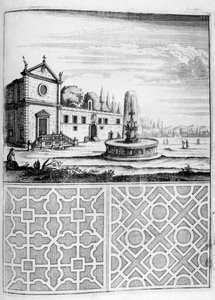 Maison, fontaine et conception de jardin, 1664 - Georg Andreas Bockler