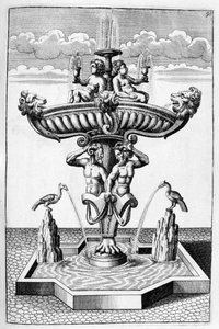 Conception de fontaine ornementale, 1664