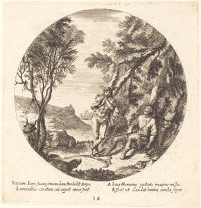 Mercure endormant Argos - Georg Andreas Wolfgang the Elder