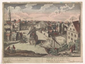Vue de la Porte Schalkwijker à Haarlem - Georg Balthasar Probst