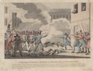 Déclenchement de la Révolution polonaise à Varsovie en novembre 1830