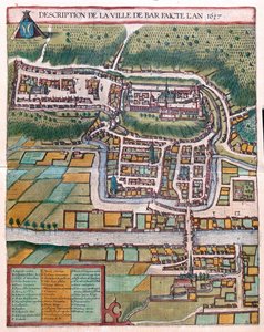 Bar le Duc, France - dans "Civitates Orbis Terrarum" de Georg Braun, Cologne 1617