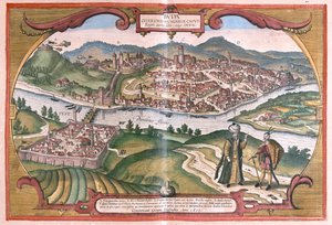 Budapest, Hongrie - dans "Civitates Orbis Terrarum" de Georg Braun, Cologne 1617