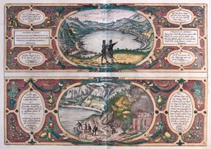Grotte de la Sibille - Ostie - Agnano, Italie dans "Civitates Orbis Terrarum" de Georg Braun, Cologne 1617 - Georg Braun