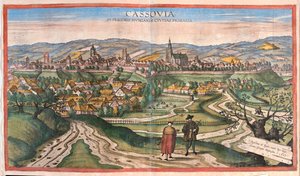 Kosice, Hongrie - dans "Civitates Orbis Terrarum" de Georg Braun, Cologne 1617