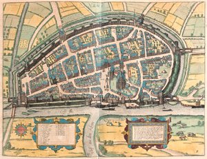 Neuss, Allemagne - dans "Civitates Orbis Terrarum" de Georg Braun, Cologne 1617