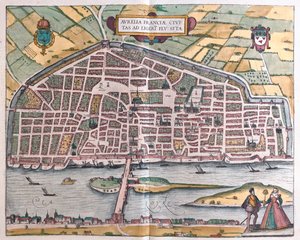 Orléans - France, dans "Civitates Orbis Terrarum" de Georg Braun, Cologne 1617 - Georg Braun