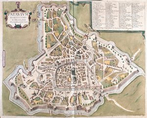 Padoue, Italie - dans "Civitates Orbis Terrarum" de Georg Braun, Cologne 1617 - Georg Braun