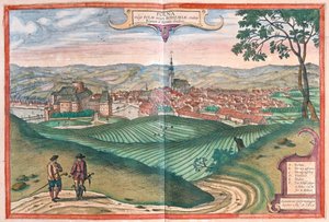 Polna (Bohème), République tchèque - dans "Civitates Orbis Terrarum" de Georg Braun, Cologne 1617