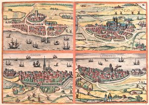 Suède, dans "Civitates Orbis Terrarum" de Georg Braun, Cologne 1617 - Georg Braun