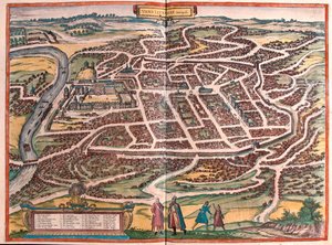 Vilnius, Lituanie - dans "Civitates Orbis Terrarum" de Georg Braun, Cologne 1617 - Georg Braun