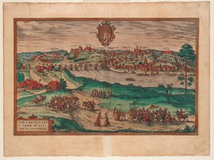 Grodno De : Civitates orbis terrarium, 1577 - Georg Braun und Franz Hogenberg