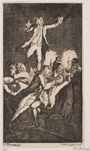 Vignette de titre pour Smollett "Les aventures de Peregrine Pickle" - Georg Christian Schule