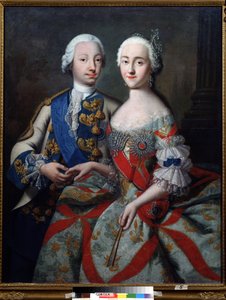 Portrait du grand duc Piotr Feodorovich - Georg Christoph Grooth