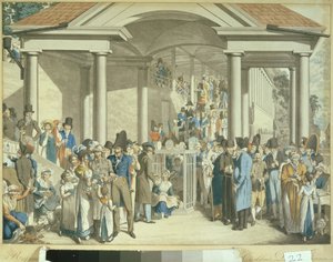 Communauté de santé à la fontaine de Karlsbad, 1810