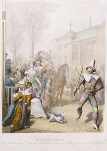 Mardi-Gras, Boulevard des Italiens, 1831 - Georg Emanuel Opitz
