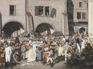 Marché animé, Prague - Georg Emanuel Opiz