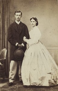 Portrait du Grand-Duc Nicolas Alexandrovitch de Russie 1843-1865 et de la Princesse Dagmark, 1864