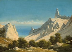 Vue de Sommerspiret, les falaises de Møn