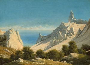 Vue de Sommerspiret, les falaises de Møn, 1846